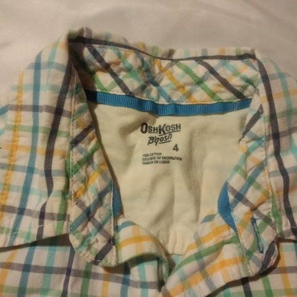 Osh Kosh Boys 4T Colorful Button-Down - Picture 2 of 4
